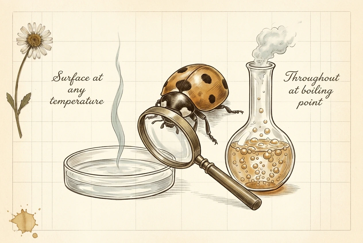 Evaporation vs Boiling in PSLE Science