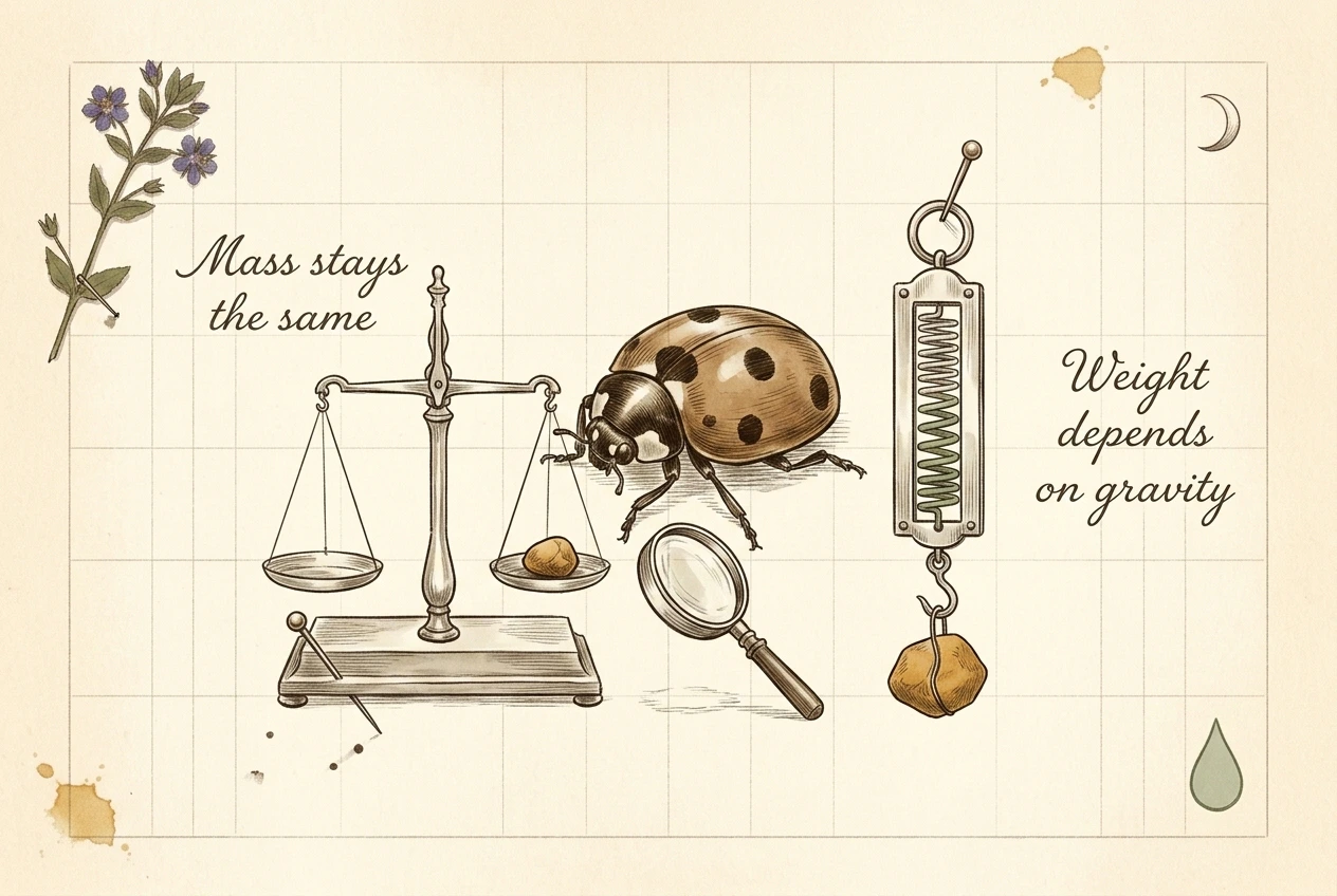 Mass vs Weight in PSLE Science